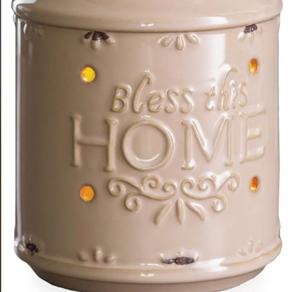Candle Warmers Illumination Fragrance Warmer Bless this Home New in Box